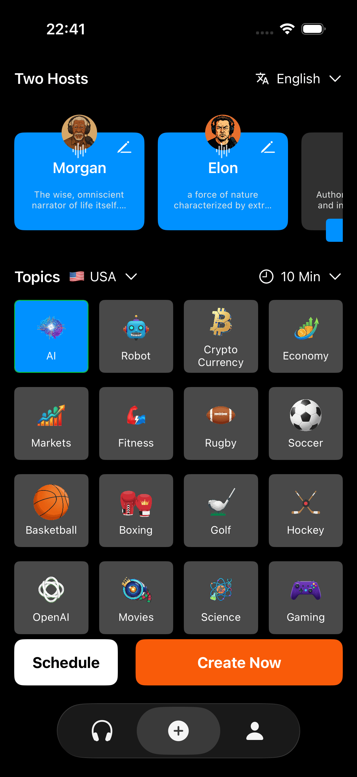 Custom Topic Interface